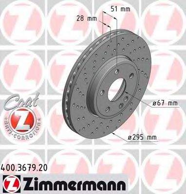 400.3679.20 Zimmermann Гальмівний диск
