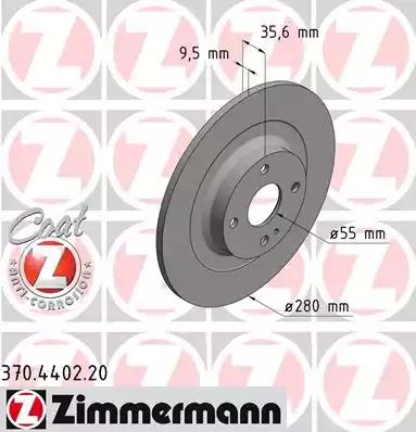 370440220 Zimmermann Гальмівний диск