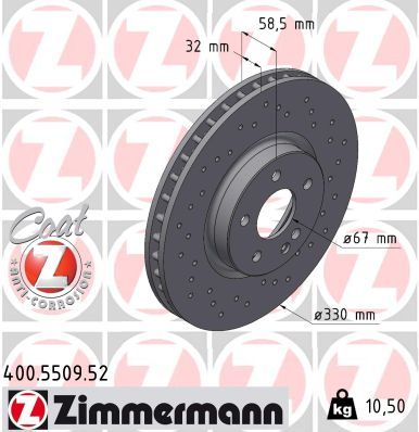 400550952 Zimmermann Гальмівний диск