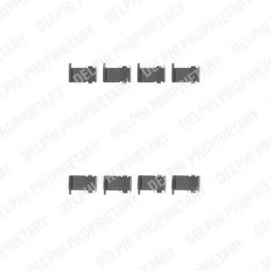 LX0226 Delphi Комплектующие дисковых тормозных колодок