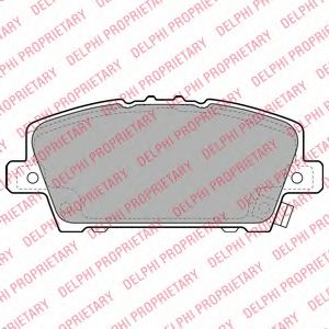 LP1970 Delphi Тормозные колодки для Honda Civic