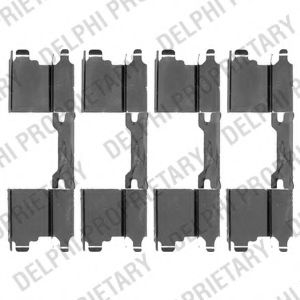 LX0502 Delphi Комплектующие дисковых тормозных колодок