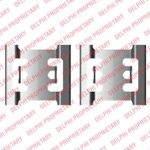 LX0428 Delphi Комплектующие дисковых тормозных колодок