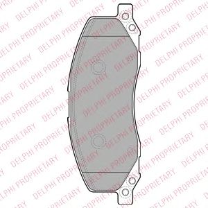 LP2082 Delphi Тормозные колодки