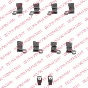 LX0432 Delphi Комплектующие дисковых тормозных колодок