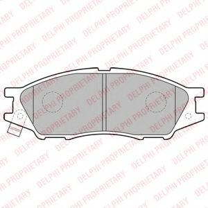 LP2184 Delphi Тормозные колодки для Nissan Almera