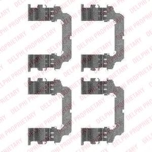 LX0484 Delphi Комплектующие дисковых тормозных колодок для Nissan Patrol