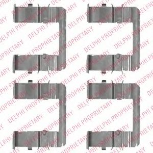 LX0519 Delphi Комплектующие дисковых тормозных колодок