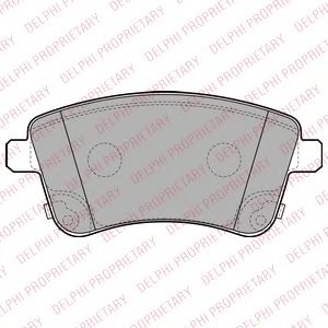 LP2203 Delphi Тормозные колодки для Kia Venga