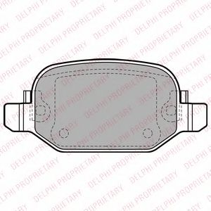 LP2475 Delphi Тормозные колодки для Fiat 500