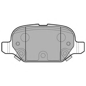 LP2761 Delphi Гальмівні колодки для Fiat Panda