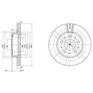 BG2425 Delphi Тормозной диск