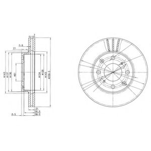 BG2673 Delphi Тормозной диск