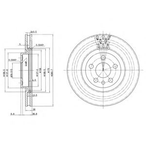 BG2844 Delphi Тормозной диск