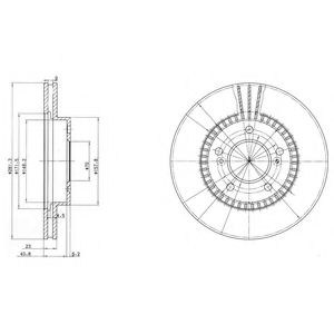 BG3061 Delphi Гальмівний диск