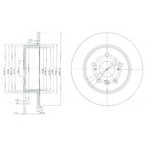 BG3183 Delphi Тормозной диск