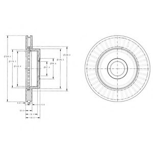 BG3659 Delphi Гальмівний диск для Jeep Grand Cherokee