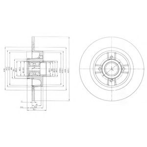 BG9029RS Delphi Гальмівний диск