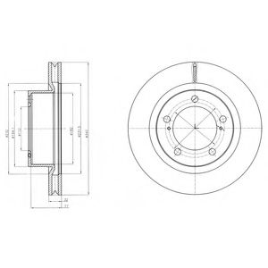 BG9067 Delphi Гальмівний диск для Toyota Land Cruiser