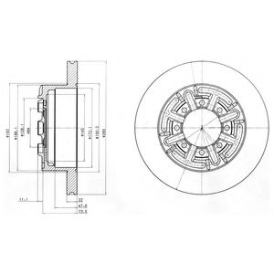 BG4171 Delphi Тормозной диск