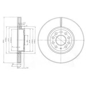 BG3953C Delphi Тормозной диск