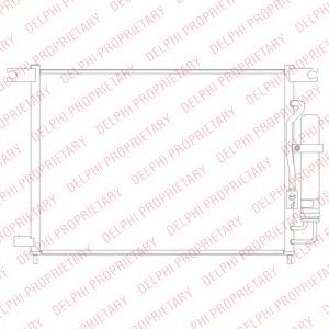 TSP0225694 Delphi Радіатор кондиціонера
