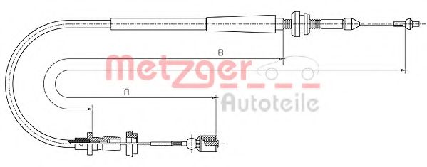 10.0862 Metzger Тросик газу