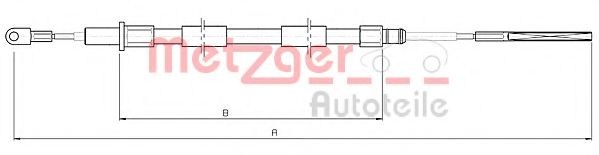 10.4155 Metzger Трос ручного гальма для BMW Z Series