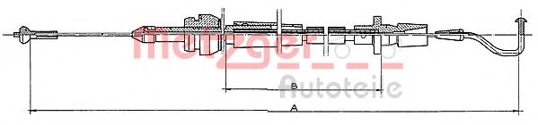 11.082 Metzger Тросик газу