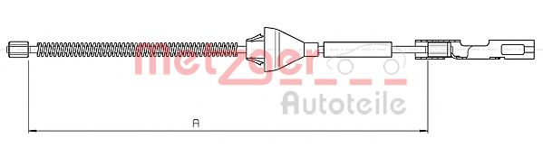 10.5365 Metzger Трос ручного гальма для Ford Focus