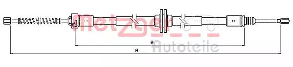 10.9339 Metzger Трос ручного гальма для Smart Fortwo