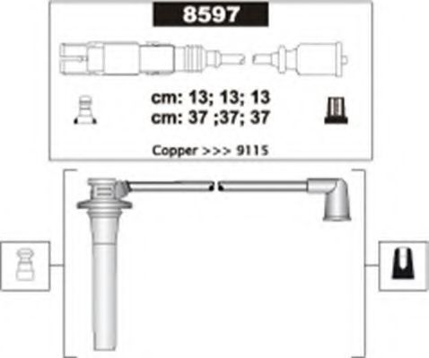 941318111303 Magneti Marelli Комплект проводов зажигания