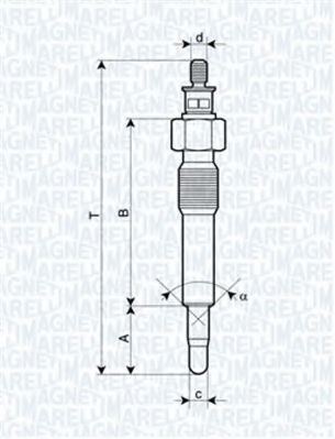 062583202304 Magneti Marelli Свеча накала