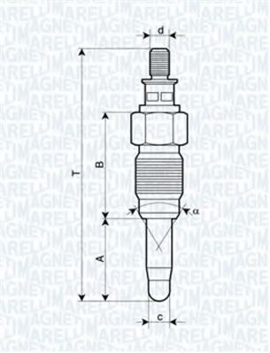 062900056304 Magneti Marelli Свічка розжарювання