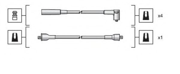 941318111023 Magneti Marelli Комплект дротів запалювання