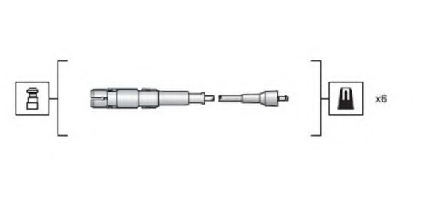 941318111149 Magneti Marelli Комплект проводов зажигания