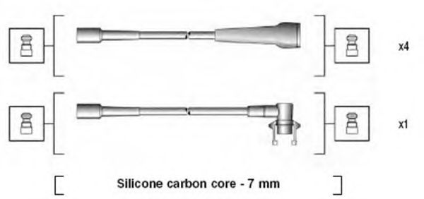 941145190716 Magneti Marelli Комплект проводов зажигания