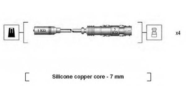 941175190760 Magneti Marelli Комплект проводов зажигания