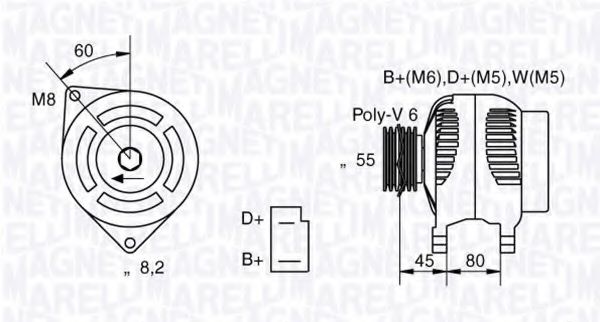 063321042010 Magneti Marelli Генератор
