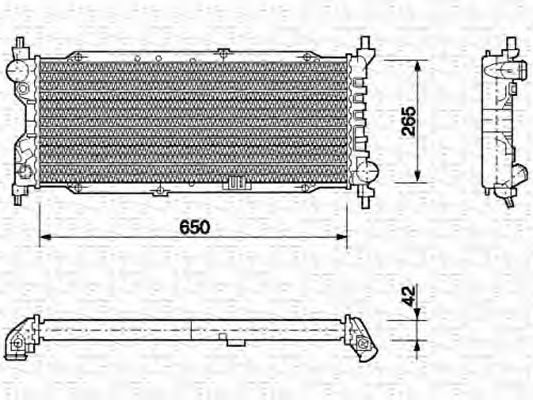 350213588000 Magneti Marelli Радіатор охолодження двигуна