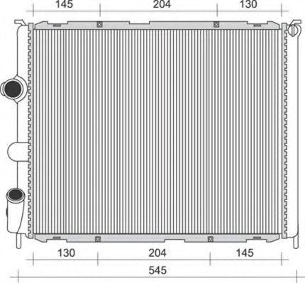 350213989000 Magneti Marelli Радиатор охлаждения двигателя