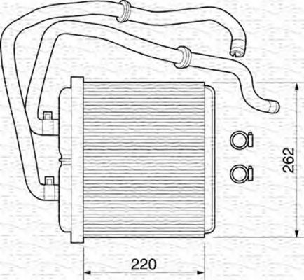 350218072000 Magneti Marelli Радіатор пічки
