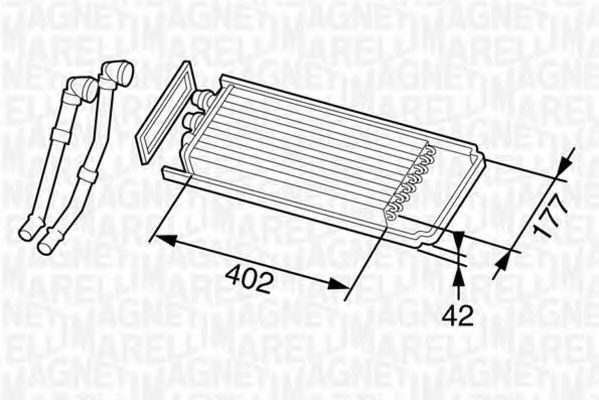 350218325000 Magneti Marelli Радиатор печки