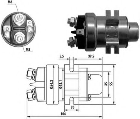 940113050018 Magneti Marelli Тягове реле стартера