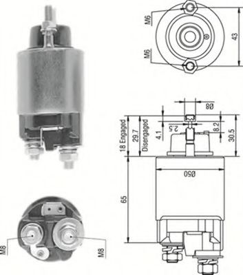 940113050233 Magneti Marelli Тягове реле стартера