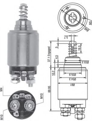 940113050262 Magneti Marelli Тягове реле стартера