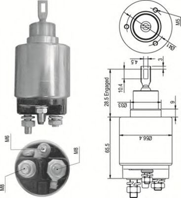 940113050348 Magneti Marelli Тягове реле стартера