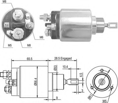 940113050363 Magneti Marelli Тягове реле стартера