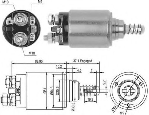 940113050376 Magneti Marelli Тягове реле стартера