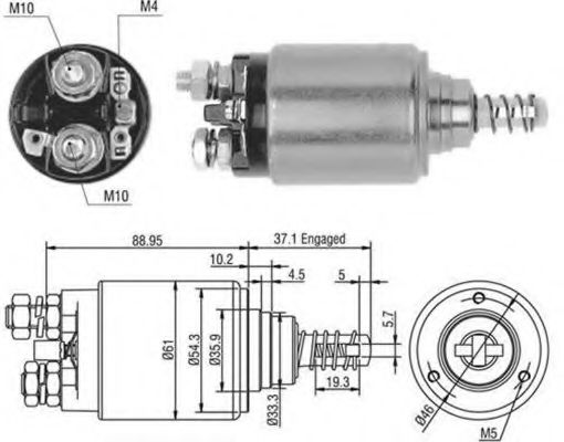 940113050402 Magneti Marelli Тягове реле стартера